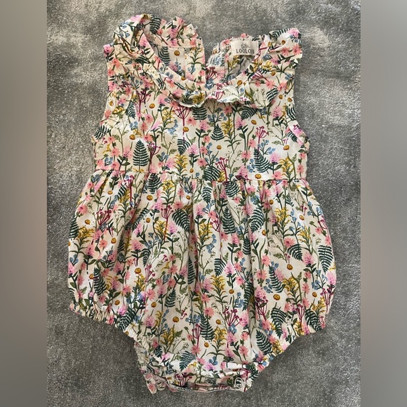 Two ADORABLE Rompers 3-6 months. Light weight. Botique brand. - Picture 3 of 4